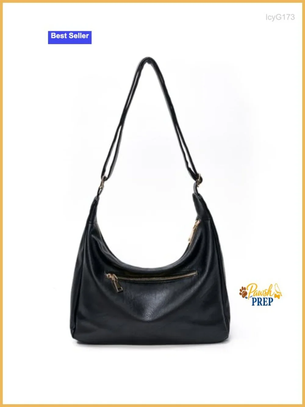 Women's Vegan Leather Slouchy Hobo Shoulder Bag Everyday Purse